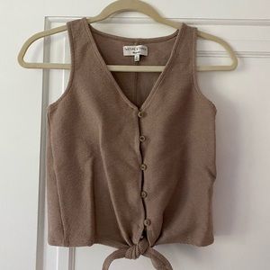 Madewell Crop Sleeveless Shirt